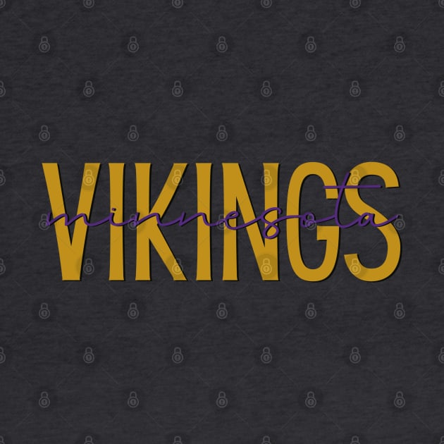 Minnesota Vikings by A + J Creative Co